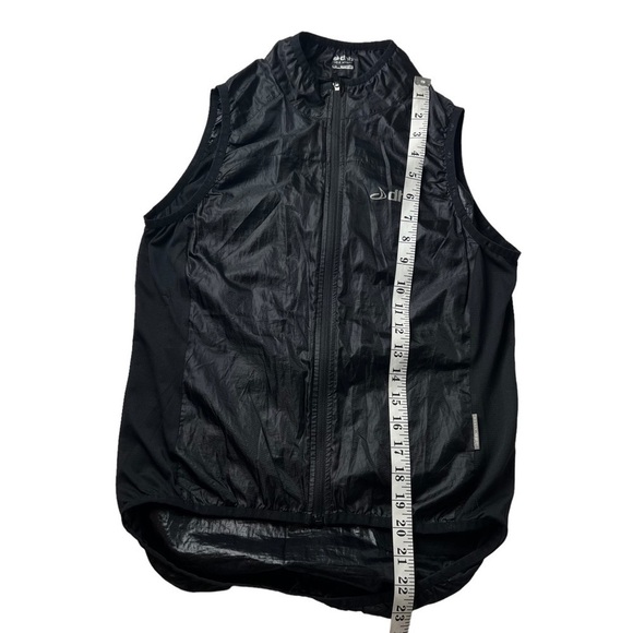 DHB Cycle Apparel Black Bike Vest Jersey Womens 10 Sleeveless Full Zip High Neck - Picture 8 of 9